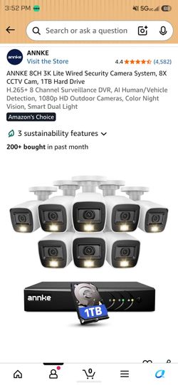 ANNKE 8CH 3K Wired Security Camera System