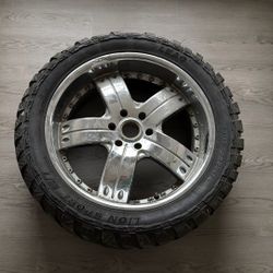 2 rims And Tires Great Mud Tires