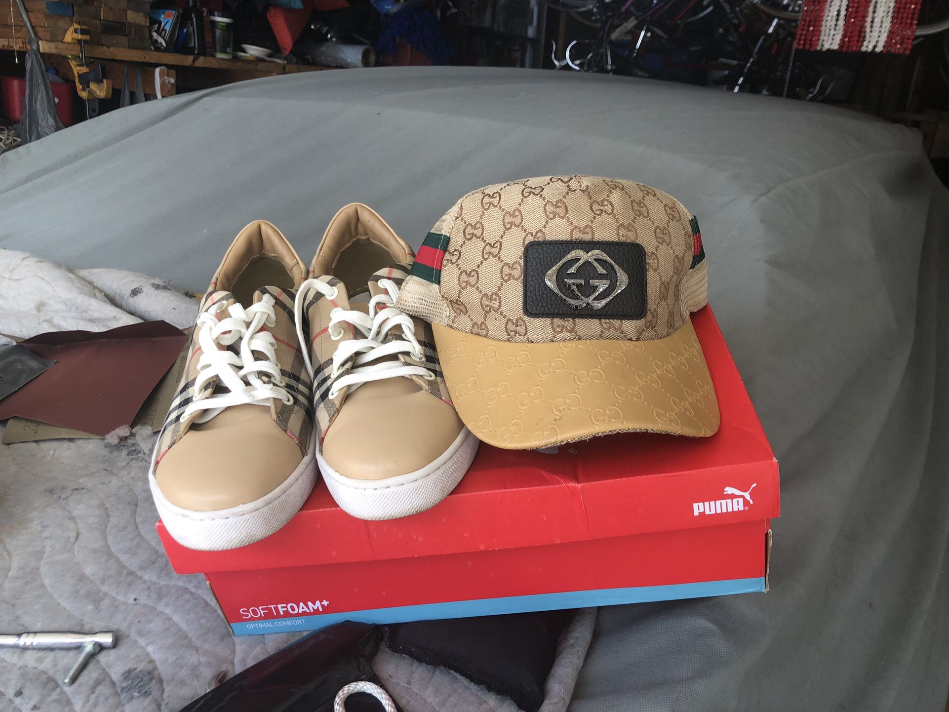 Puma Shoes Size 11 And Hat