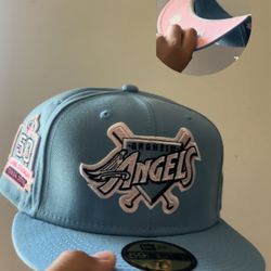 Angels New Era Fitted Hat Size 7 1/2 