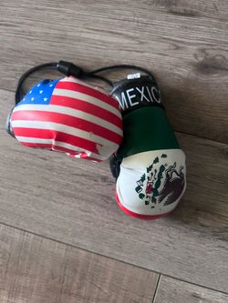 Free USA México Mini car Boxing Gloves