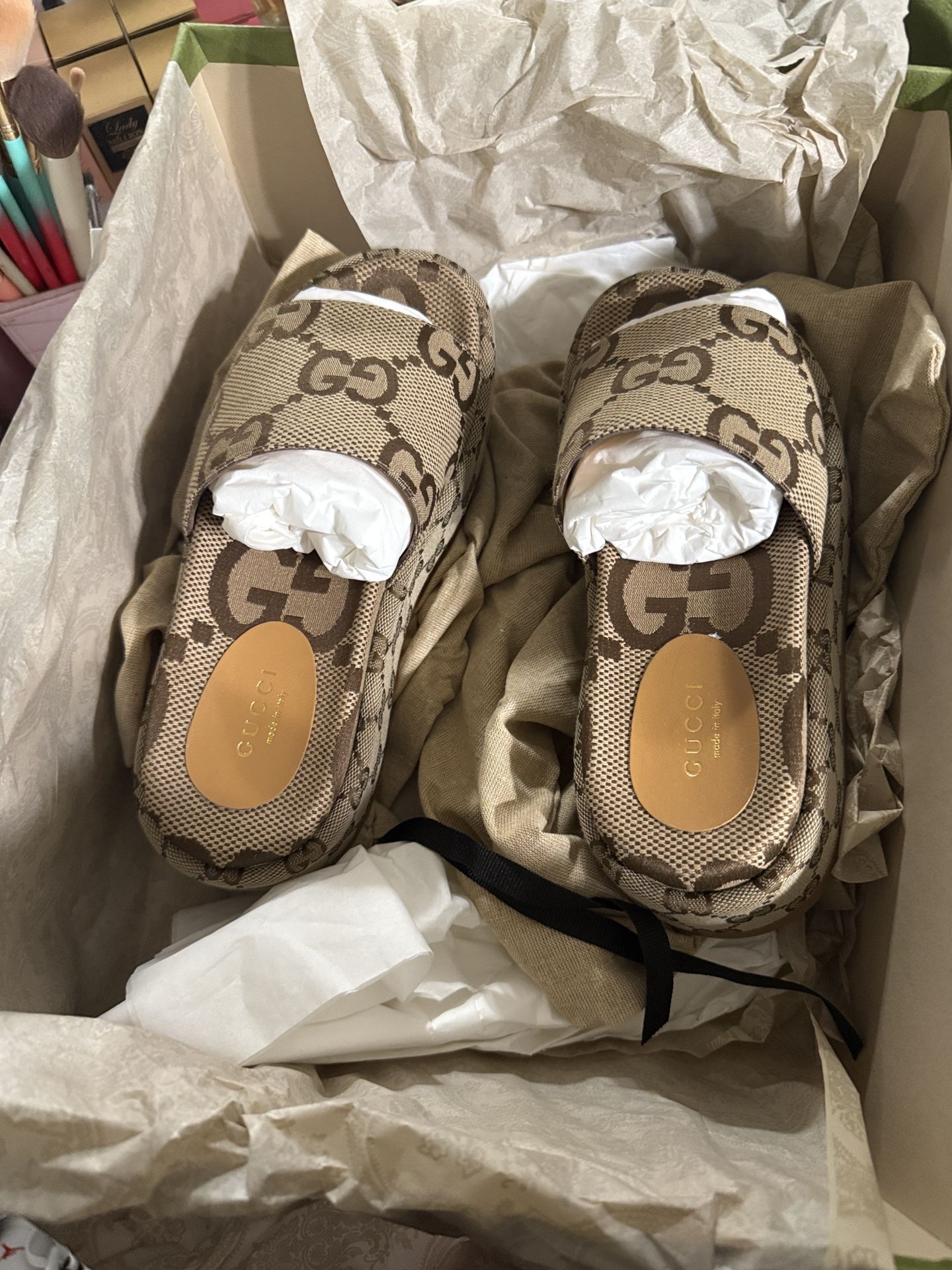 Gucci Platform Slides