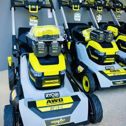 Brand new Ryobi 40V HP Brushless Whisper Series 21. in Walk Behind Self-Propelled All Wheel Drive Mower - (2) 6.0 Ah Batteries & Charger