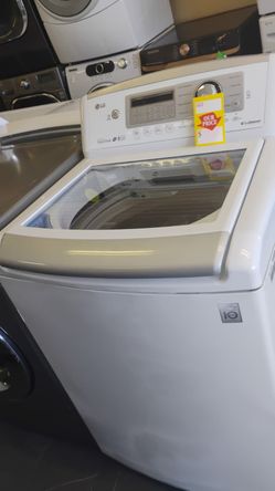 Nice LG glass top top loader washer