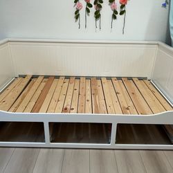 Full Size Bed With Additional Full Size Bed.  Also Has Storage