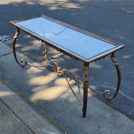Metal & Glass Table