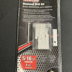 Brutus Diamond Drill Bit 5/16" 3mm Use On Porcelain, Ceramic, Marble, Granite. Package shows wear. This Brutus Diamond Drill Bit is the perfect tool f