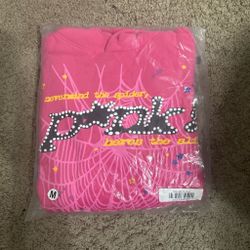 Medium pink spider hoodie