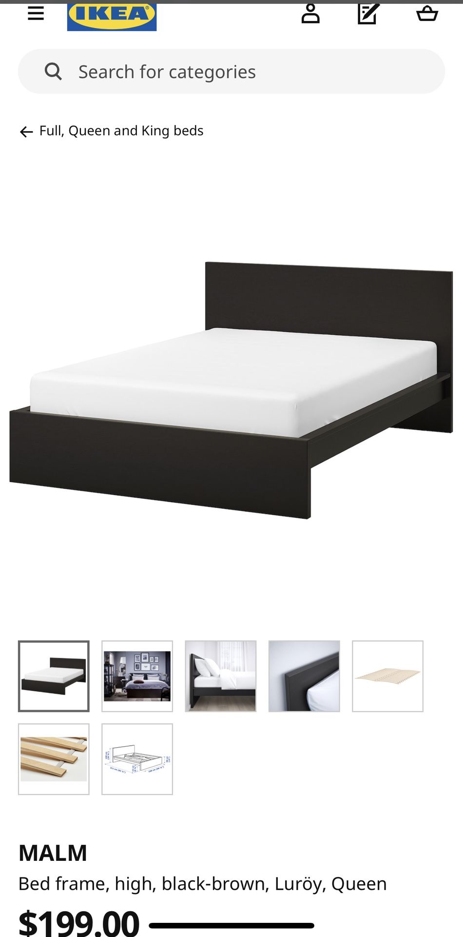 Ikea Malm Queen Bed Frame