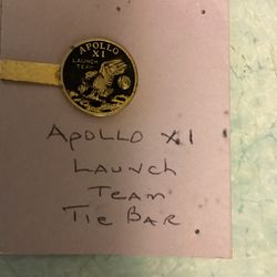 This Is  a Tie Bar Issued To The Launch Team For Apollo II 1967