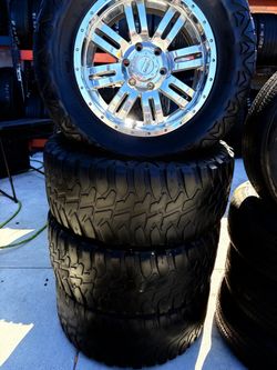 Used wheels and tires 6 lug