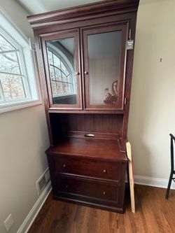 Tuscan file cabinet and hutch from Ballard designs — Tags still on Still sells for $1678 81.75”h x 36”w x 17.25”d Smoke free household