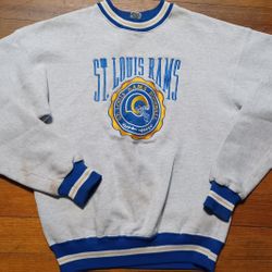 St Louis Rams Vintage Sweatshirt Size Medium Legend Los Angeles 