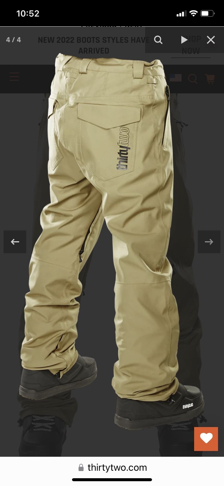 Thirtytwo Wooderson Pant Men’s Size L