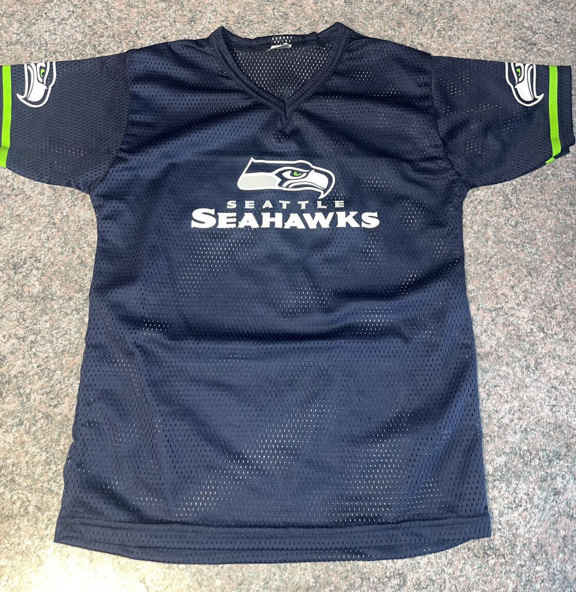 Franklin NFL Youth Boys Size Medium  Team Color Mesh Jersey, Seattle Seahawks Blue