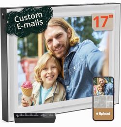 Pix-Star 17 inch Extra Large Digital Frame, Digital Calendar, Music, Weather Etc
