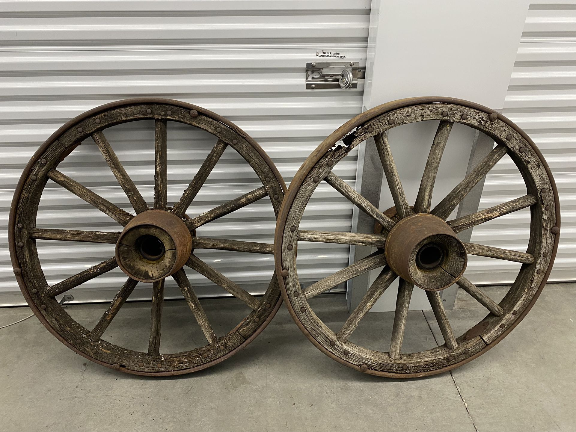 Authentic Rustic Wagon Wheels 
