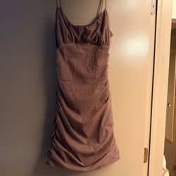 Brown Glitter Dress
