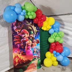 Super Mario Bros Balloon Decoracion 