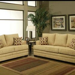 Loveseat & Sofa Set 