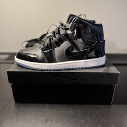 Air Jordan 1 Mid SE “Black Concord / Patent Leather” Size 11.5 – New / Icy Soles