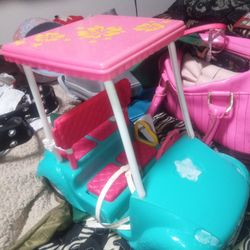 Barbie Golf Cart