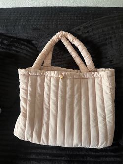 Pink tote bag