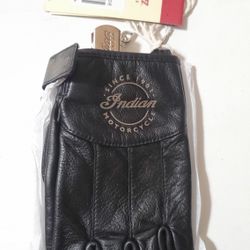 New Indian Motorcycle Ladies Leather Fingerless Gloves, Black (Small)

$25.00