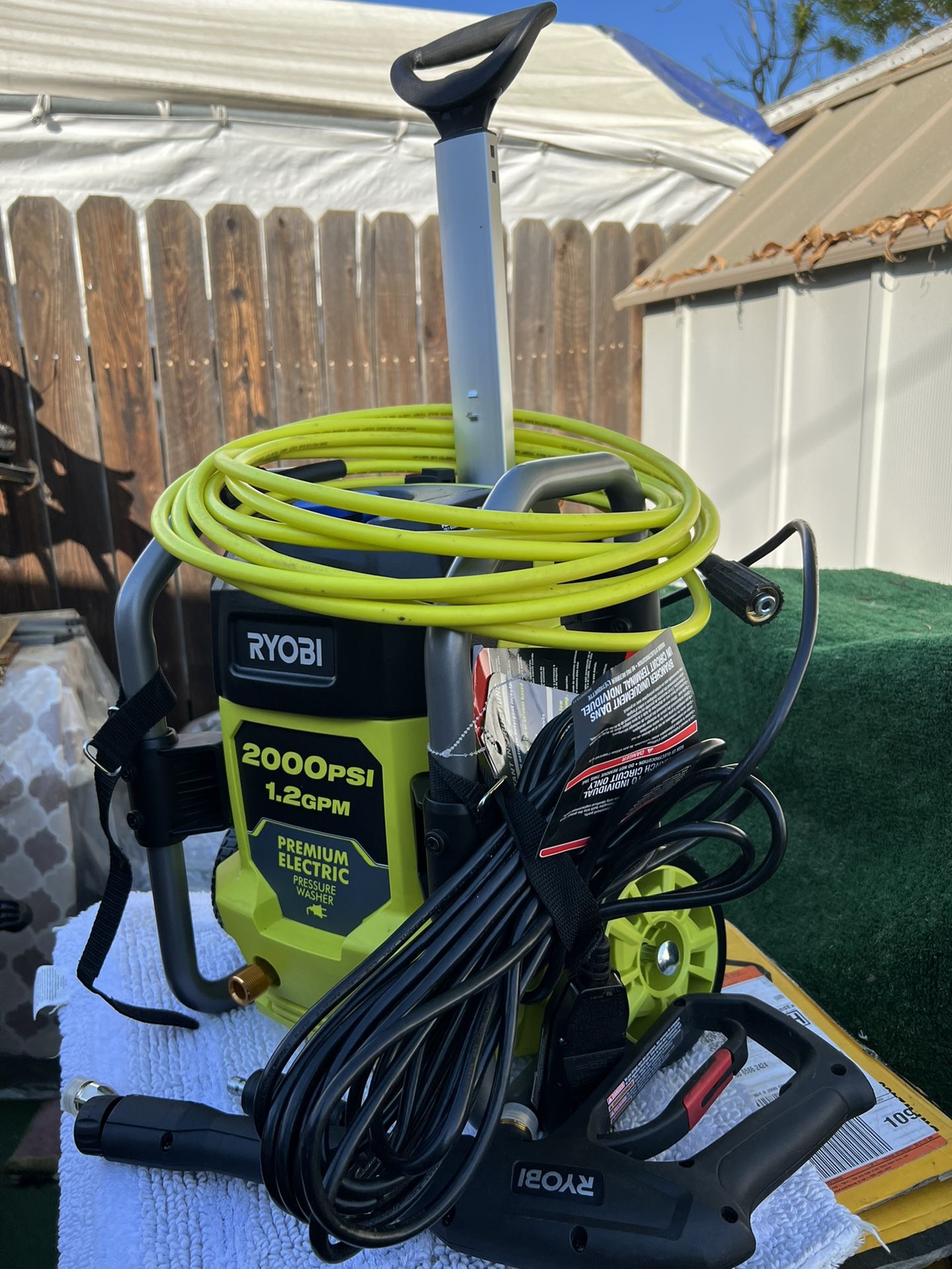 Ryobi 2000 psi 1 2 gpm cold water corded electric pressure washer for