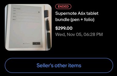 Supernote A6x Tablet + Pen & Folio