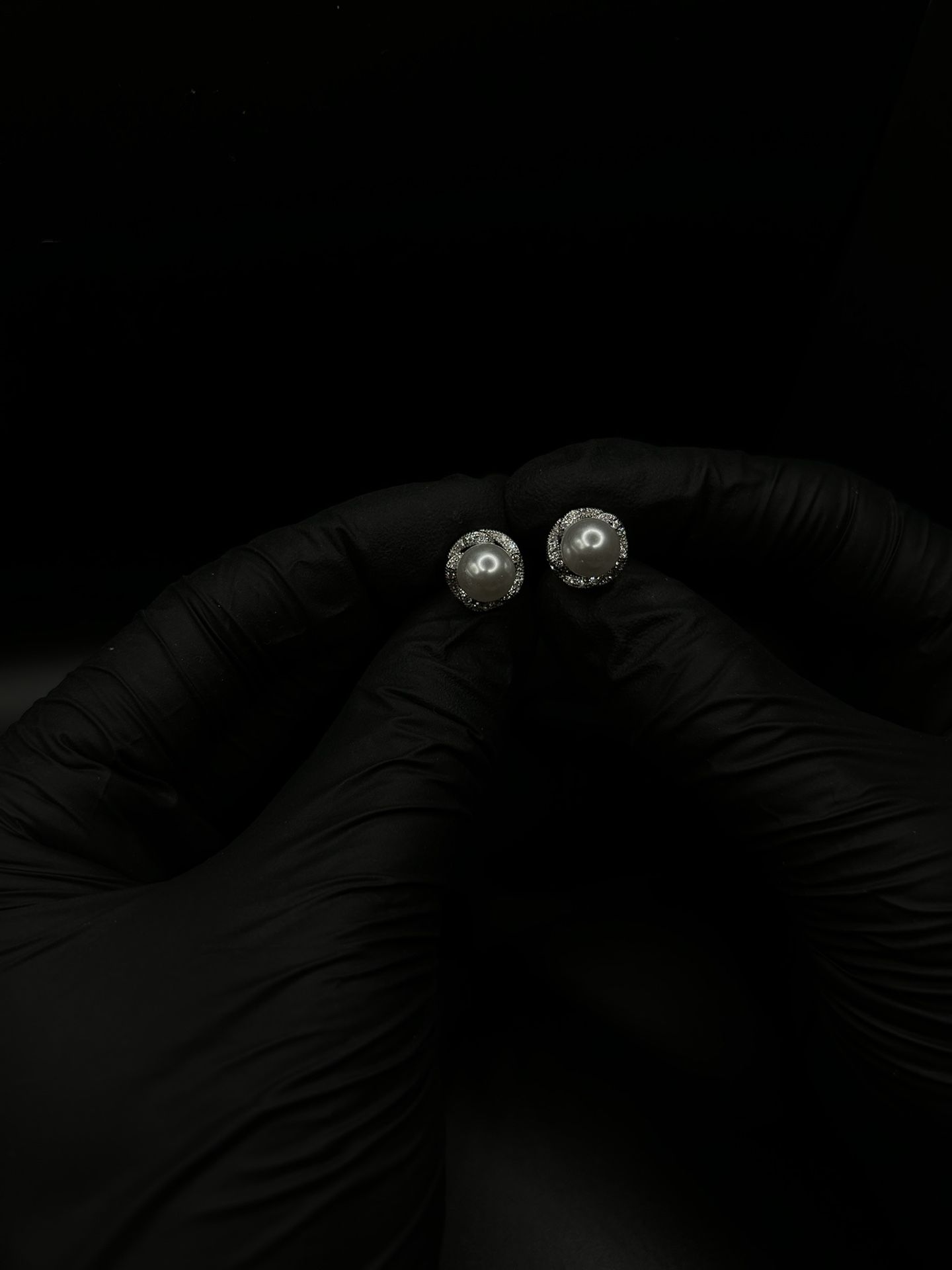 Silver-pearl Earrings For Women