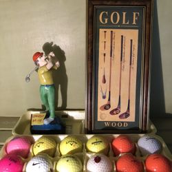 Golfing items bundle of 14
