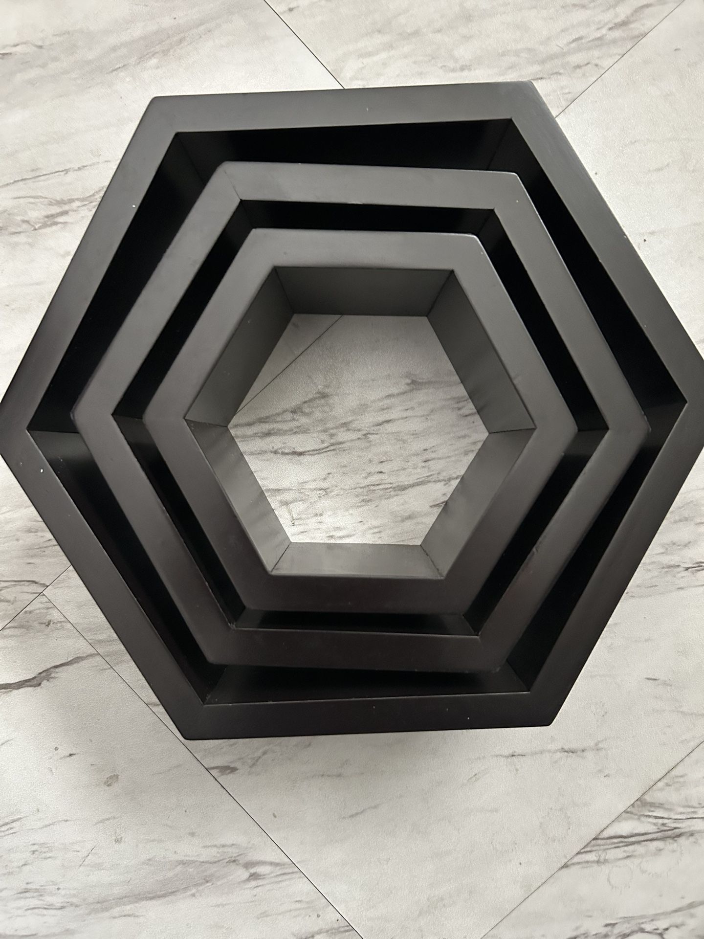 Hexagon Modern Floating Wall Shelves $20