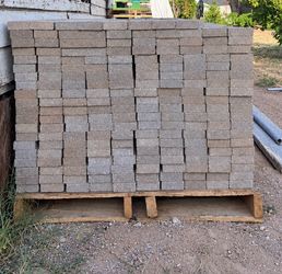 595 New Solid Concrete Wall Cap Blocks 4x2x16 - Retaining Wall / Landscape Edging