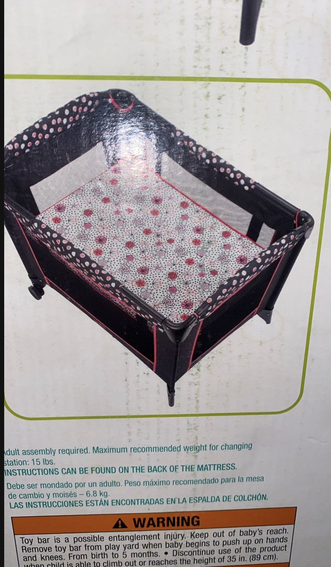 Minnie All In One Play Yard Black Pink