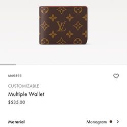 Sealed Louis Vuitton brown monogram wallet