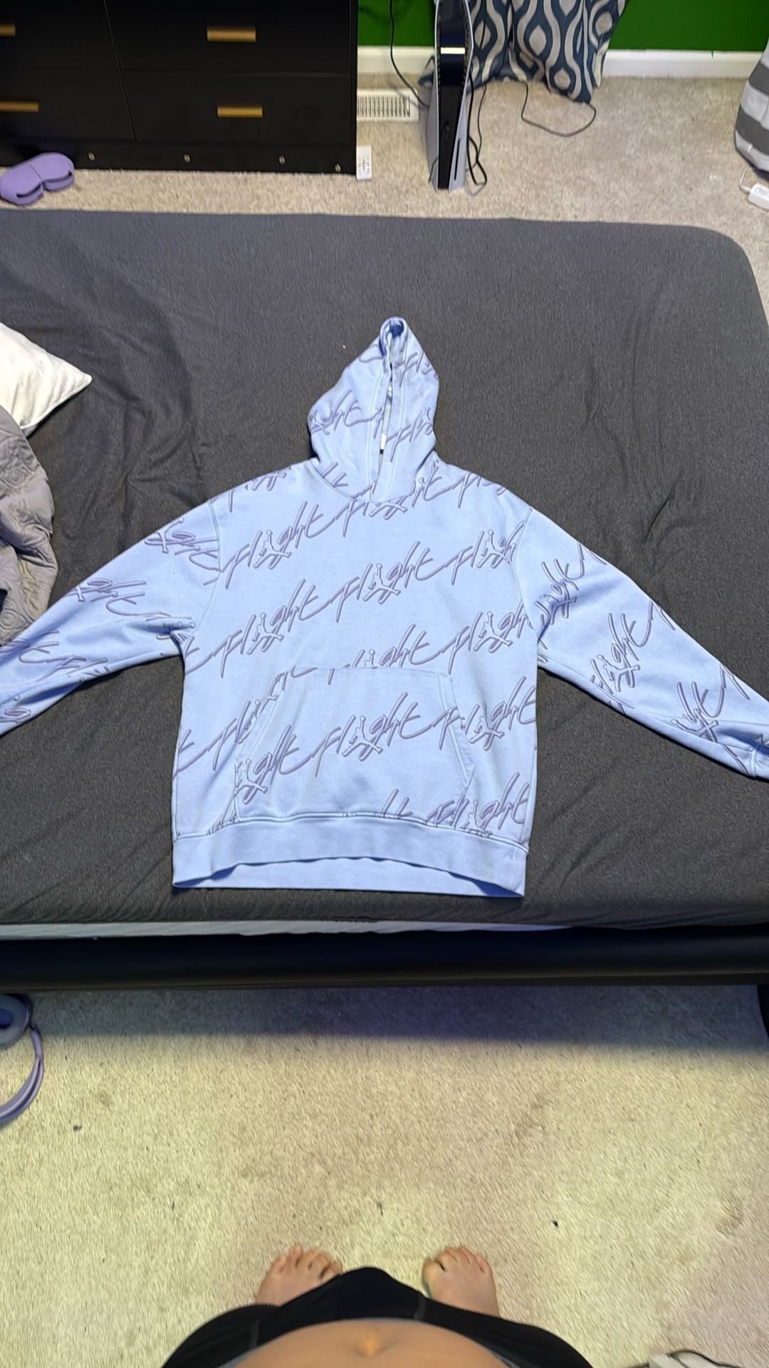 Jordan Full Print Hoodie (Large) Light Purple