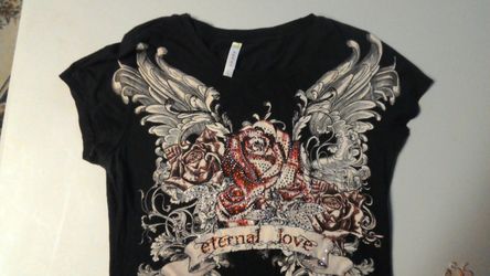 Tight fitted t-shirt blingy