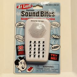 2010 Westminster Electronic Sound Bites Handheld Sound Effects Machine 20 Sounds
