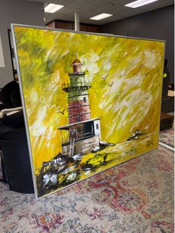 Large Lighthouse Painting