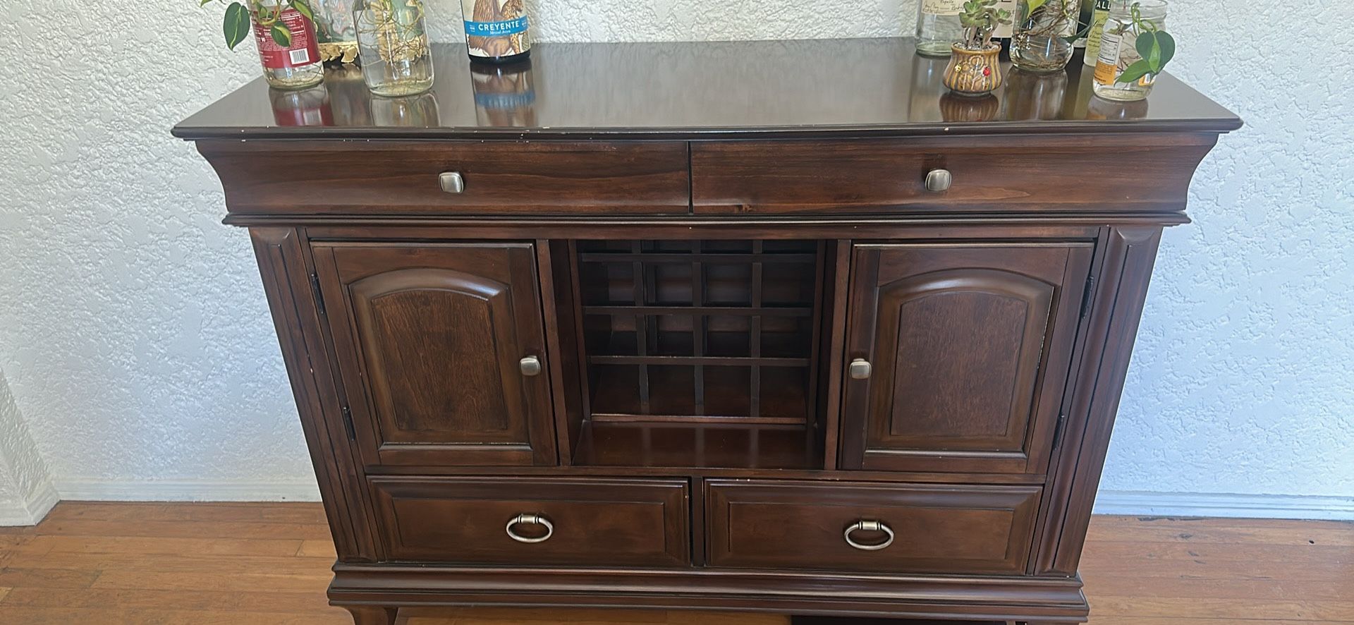 Buffet Table And Wine Rack