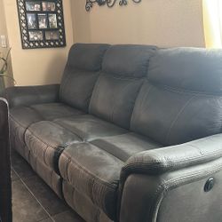 Grey Electric Recliner