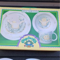 Cabbage patch kids plate and cup set