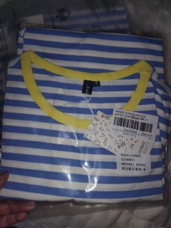 women's striped cool material striped tees