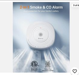 Heiman Smoke Detector Carbon Monoxide Detector Combo 10 Year Battery | ETL li...