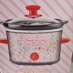 New Sanrio Hello Kitty and Friends 2qt pink crock pot easy to use and easy to use