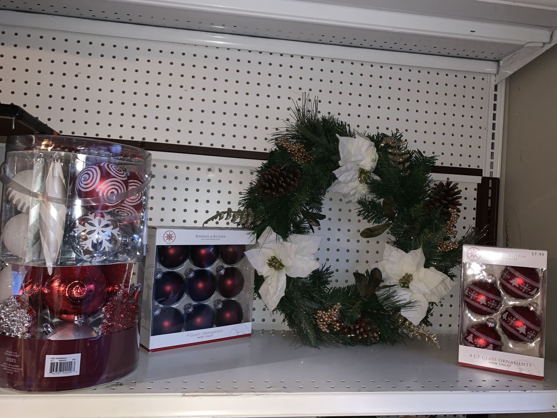 3 set of Christmas ornaments very high quality with wreath