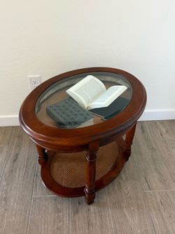 Vintage Display Case End Table