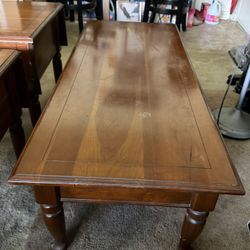 Vintage Large Antique Maple Pine Wooden 6’coffee Table Glenburnie Beautiful Wood Grain 5 Foot Long