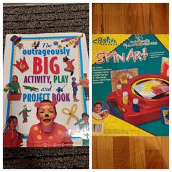 Spin Art Machine And Kids Activity, Project Idea Book